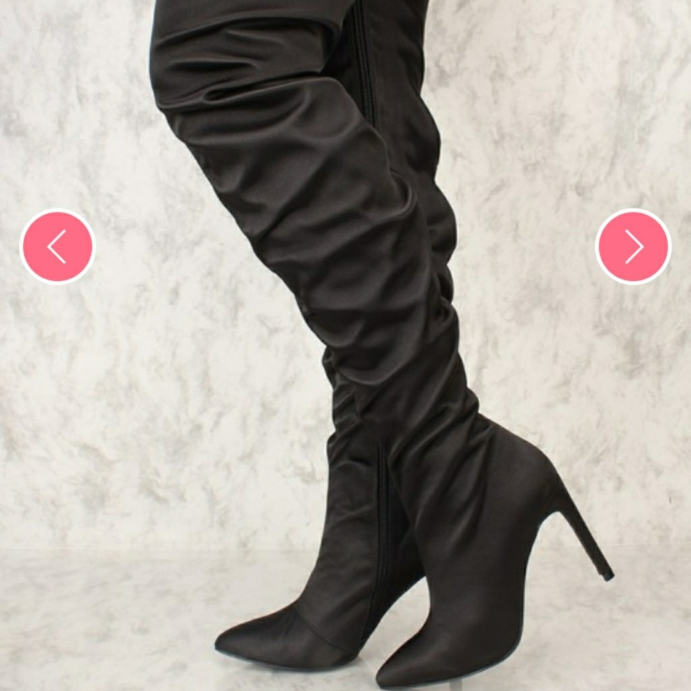 Black Thigh High Boots NEVER BEEN WORN